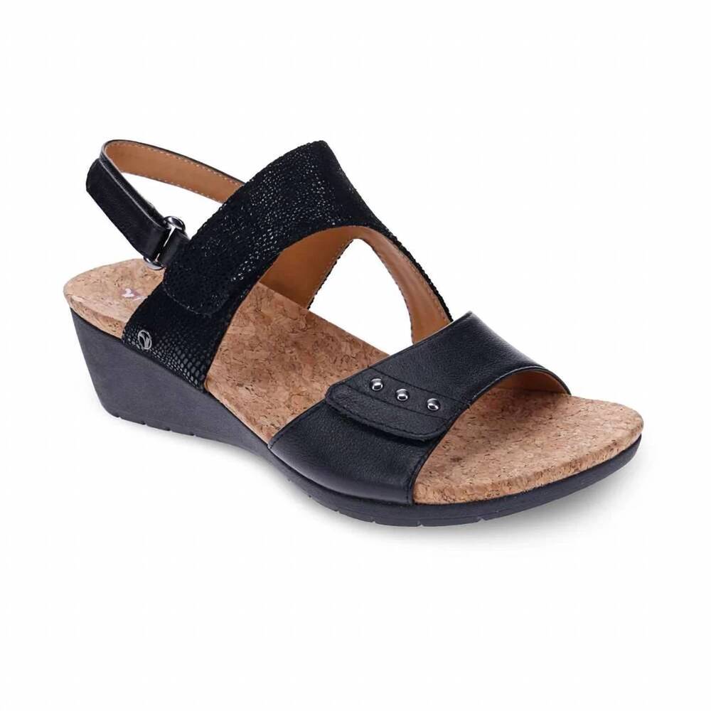 NEW REVERE women's grenada wedge in black